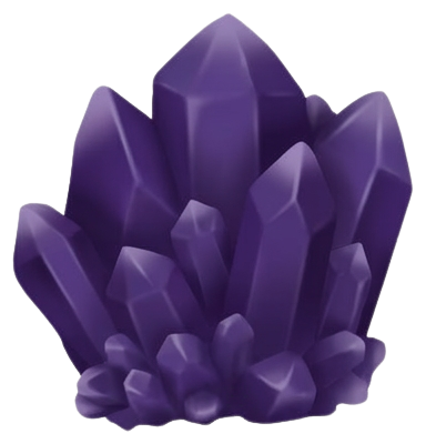 crystal blue purple
