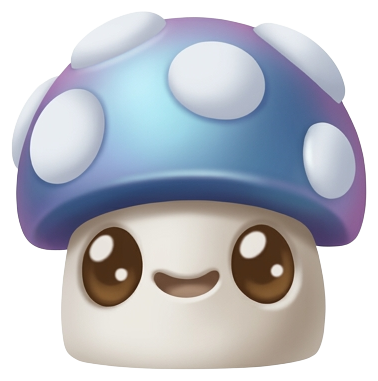 mushroomface purple teal