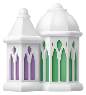 lantern white lavender and jade