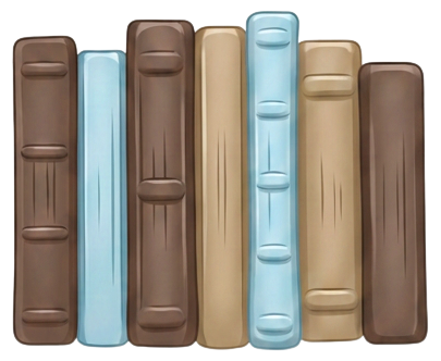Books Skinny Brown Blue Tan
