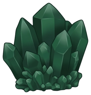 crystal forest green